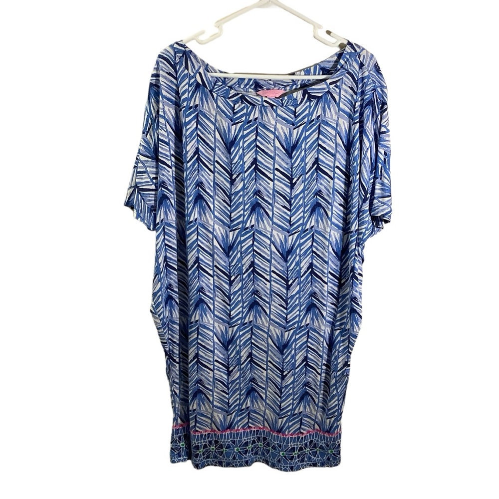 Lilly Pulitzer Blue and White Mini Dress